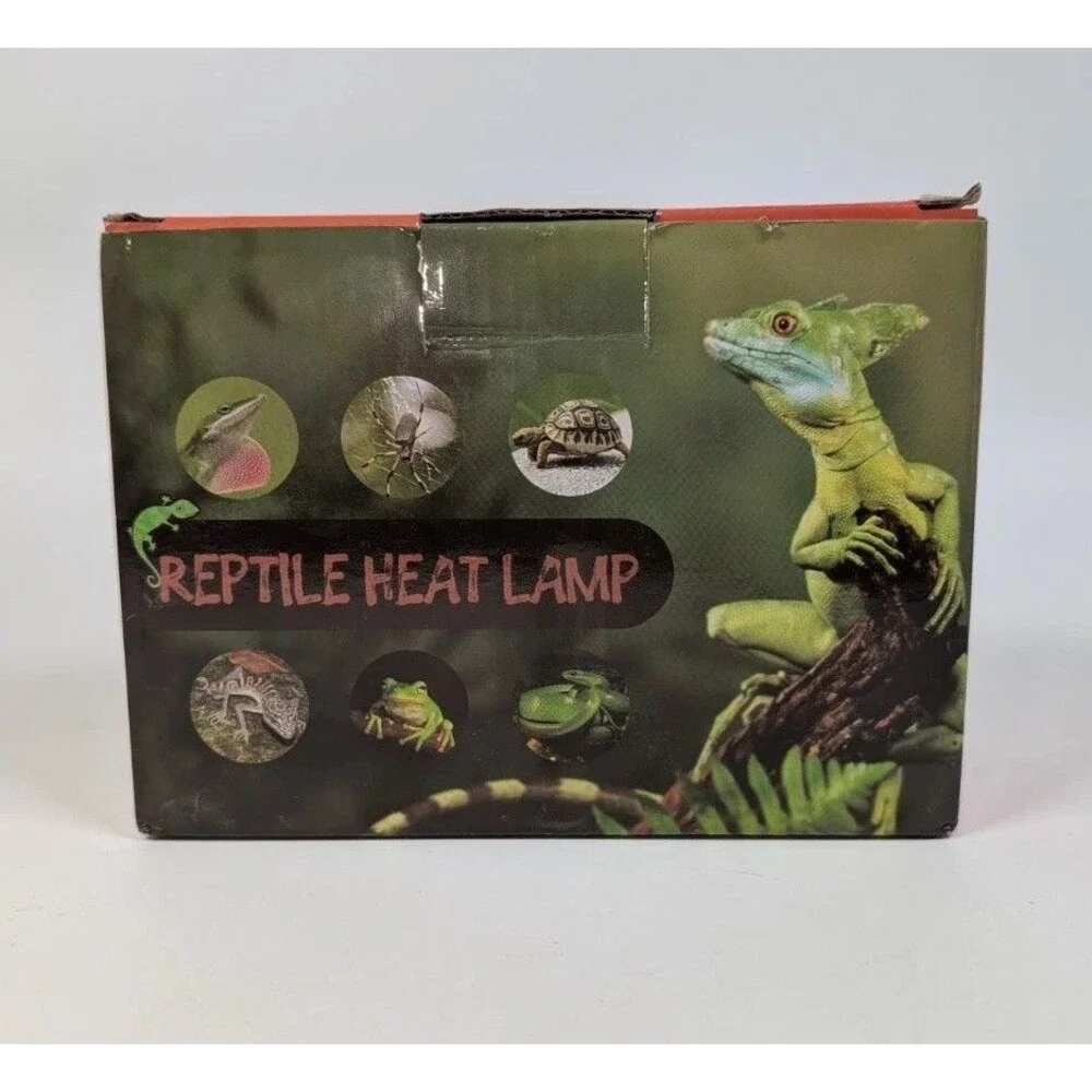 75W Reptile Heat Lamp Red Light Bulb 2 Pack Terrarium Turtle Lizard Amphibian